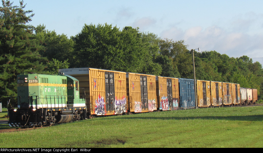 Ohio South Central Railroad (OSCR) 4537